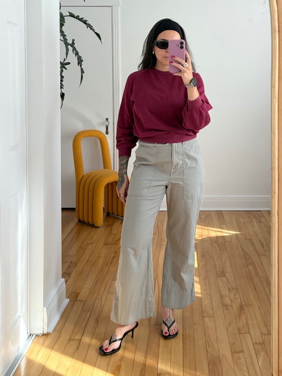 Club Monaco Pants - Y2K club Monaco belted utility culottes